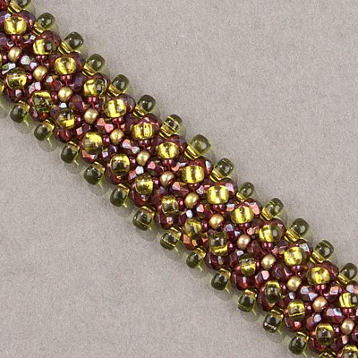 8-1986:  8/0 24kt Green Gold Iris Miyuki Seed Bead - 8-1986*