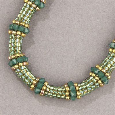 8-1986:  8/0 24kt Green Gold Iris Miyuki Seed Bead - 8-1986*
