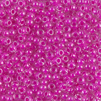 8-209:  8/0 Fuchsia Lined Crystal Miyuki Seed Bead - 8-209*
