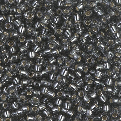 8-21:  8/0 Silverlined Gray Miyuki Seed Bead 