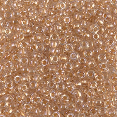 8-234:  8/0 Sparkling Metallic Gold Lined Crystal  Miyuki Seed Bead 