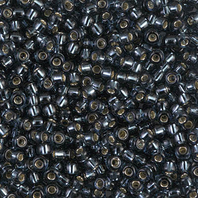 8-2426:  8/0 Silverlined Montana Miyuki Seed Bead 