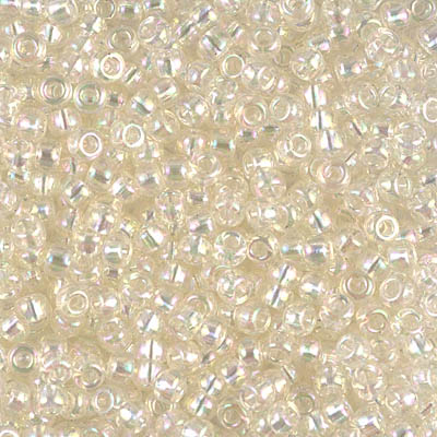 8-2442:  8/0 Crystal Ivory Gold Luster  Miyuki Seed Bead 