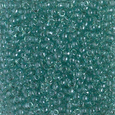8-2445:  8/0 Transparent Sea Foam Luster  Miyuki Seed Bead 