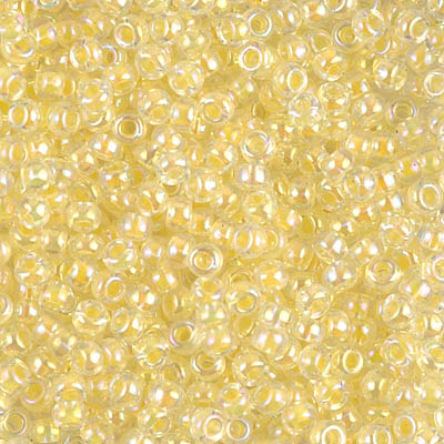 8-273:  8/0 Light Yellow Lined Crystal AB   Miyuki Seed Bead 