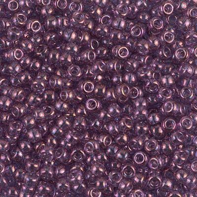 8-312:  8/0 Amethyst Gold Luster Miyuki Seed Bead 