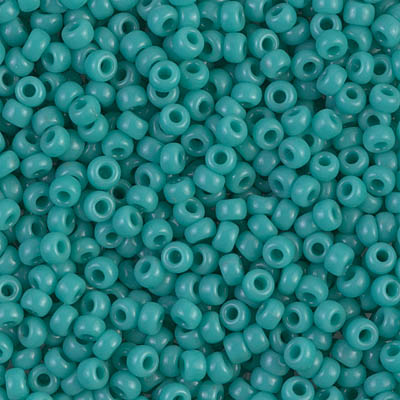 8-412:  8/0 Opaque Turquoise Green  Miyuki Seed Bead 