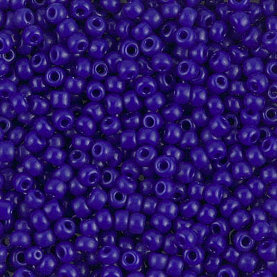 8-414:  8/0 Opaque Cobalt  Miyuki Seed Bead 