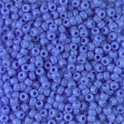 8-417L:  8/0 Opaque Periwinkle Miyuki Seed Bead 