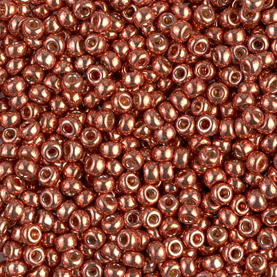 8-4207:  8/0 Duracoat Galvanized Pink Blush Miyuki Seed Bead 
