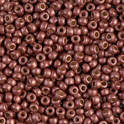 8-4212F:  8/0 Duracoat Galvanized Matte Dark Berry Miyuki Seed Bead 