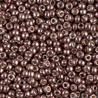 8-4213:  8/0 Duracoat Galvanized Dark Mauve Miyuki Seed Bead 