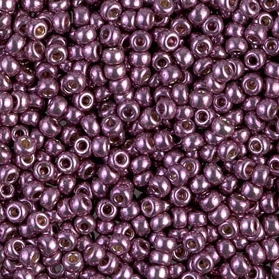 8-4220:  8/0 Duracoat Galvanized Eggplant Miyuki Seed Bead 