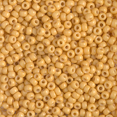 8-4452:  8/0 Duracoat Dyed Opaque Banana Miyuki Seed Bead 