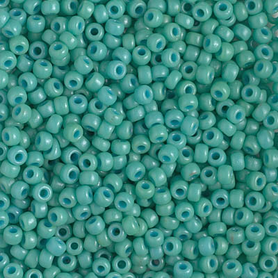 8-4475:  8/0 Duracoat Dyed Opaque Sea Opal Miyuki Seed Bead 