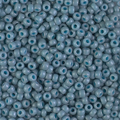 8-4479:  8/0 Duracoat Dyed Opaque Moody Blue Miyuki Seed Bead 