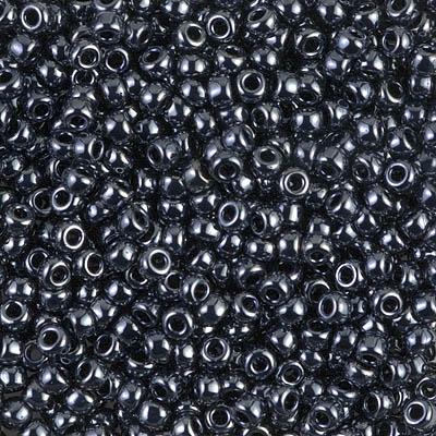 8-451:  8/0 Gunmetal (Was 721) Miyuki Seed Bead 