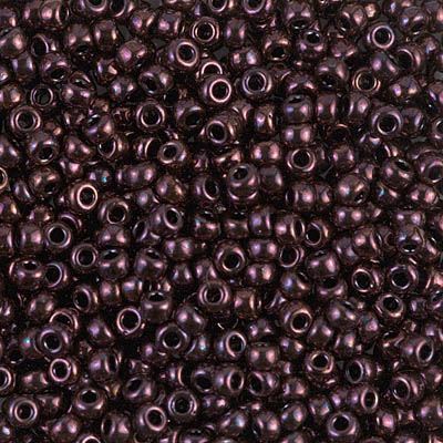 8-460:  8/0 Metallic Dark Raspberry (Was 727) Miyuki Seed Bead 