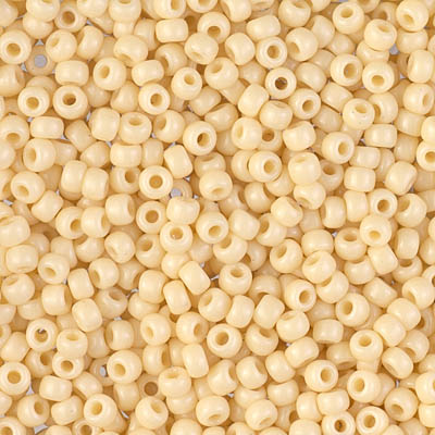 8-492:  8/0 Opaque Dark Cream  Miyuki Seed Bead 