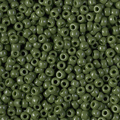 8-501:  8/0 Opaque Avocado Miyuki Seed Bead Miyuki Seed Bead 