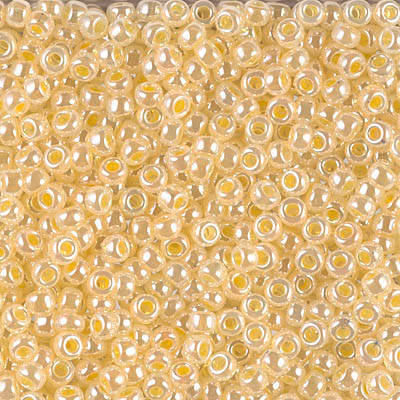 8-516:  8/0 Light Daffodil Ceylon  Miyuki Seed Bead 