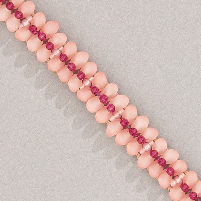 8-642:  8/0 Dyed Salmon Silverlined Alabaster Miyuki Seed Bead - 8-642*
