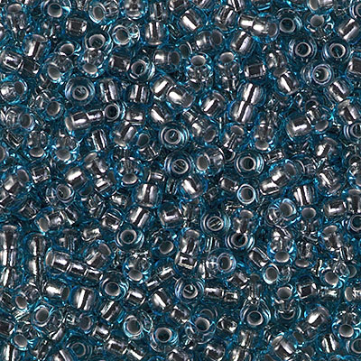 8-976:  8/0 Copper Lined Light Aqua Miyuki Seed Bead 