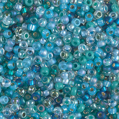 8-MIX-12:  8/0 Mix - Touch of Teal 