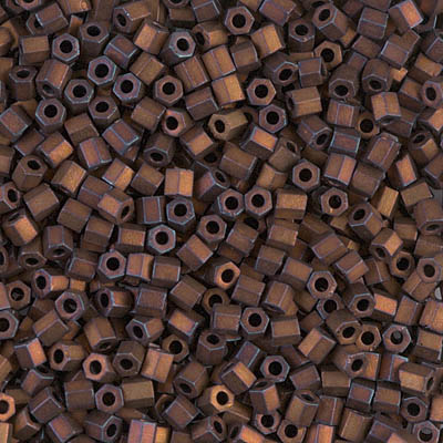 8C-2005:  8/0 Cut Matte Metallic Dark Raspberry Iris   Miyuki Seed Bead 