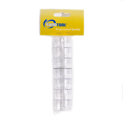 AX-0033: Small Round Storage Jars 7-Stacked 