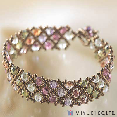 BFK-034:  Miyuki Net Pattern Bracelet Kit 