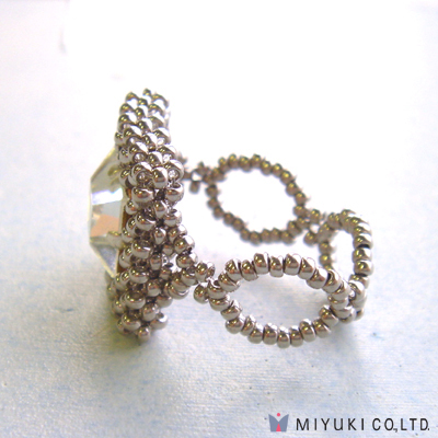 BFK-078:  Miyuki Square Motif Ring Kit 