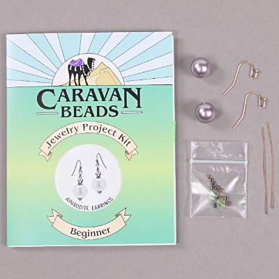 Aphrodite Earrings - Lavender and Peridot 