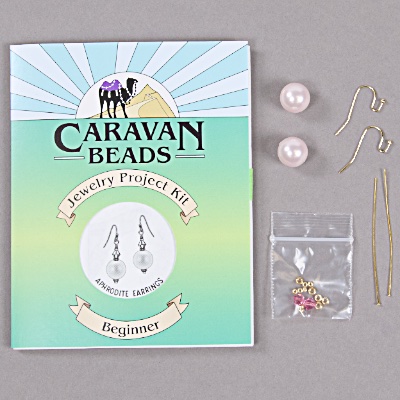 Aphrodite Earrings - Pale Pink and Rose 