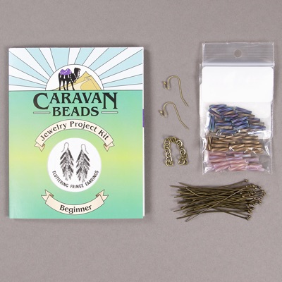 Fluttering Fringe Earrings - Fairy Wren 