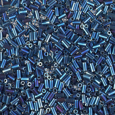 BGL1-1992:  3mm Miyuki Bugle Bead Nickel Iris 
