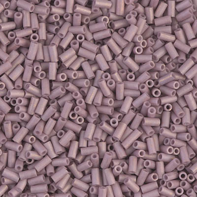 BGL1-2034:  3mm Miyuki Bugle Bead Matte Antique Rose Gold Luster 