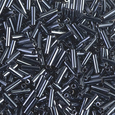 BGL2-451:  6mm Miyuki Bugle Bead Gunmetal (was BGL 