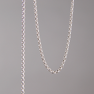 CH0005-AS: 2mm Rolo Chain - Antique Silver (5ft) 