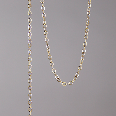 CH0006-AB: 2 x 1mm Petite Cable Chain - Antique Brass (5ft) 
