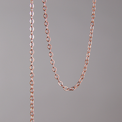 CH0006-AC: 2 x 1mm Petite Cable Chain - Antique Copper (5ft) 