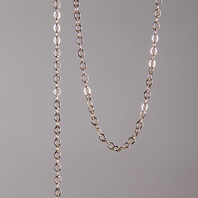 CH0006-G: 2 x 1mm Petite Cable Chain - Gold (5ft) 