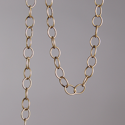 CH0009-AB: 6 x 5mm Link Chain - Antique Brass (5 ft) 