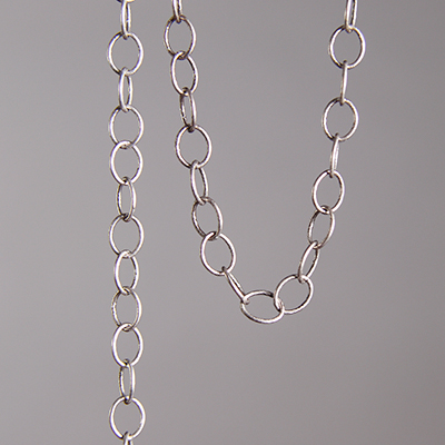 CH0009-AS: 6 x 5mm Link Chain - Antique Silver (5 ft) 