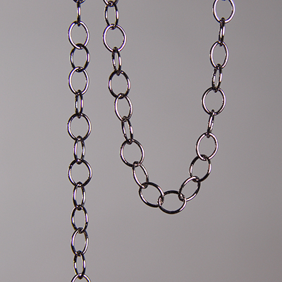 CH0009-GM: 6 x 5mm Link Chain - Gunmetal (5 ft) 