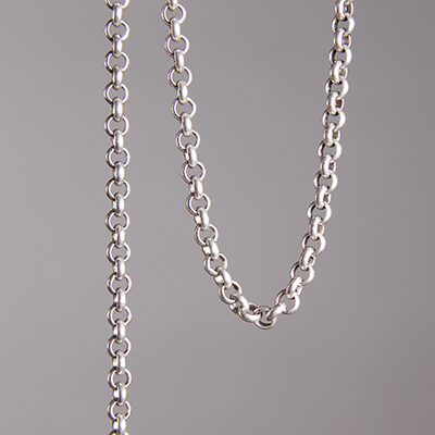 CH0010-AS: 3.5mm Rolo Chain - Antique Silver (5 ft) 