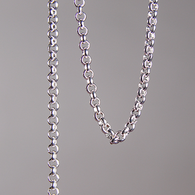 CH0010-S: 3.5mm Rolo Chain - Silver Plated (5 ft) 