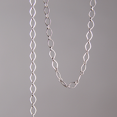 CH0014-AS: 4 x 3mm Oval Link Cable Chain - Antique Silver (5 ft) 