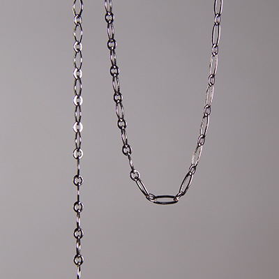 CH0014-GM: 4 x 3mm Oval Link Cable Chain - Gunmetal (5 ft) 