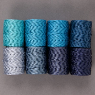 CLC.400.MIX-05: C-Lon Tex 400 Bead Cord Mix 5: Atlantic Mix (8 colors, 1 bobbin each) 